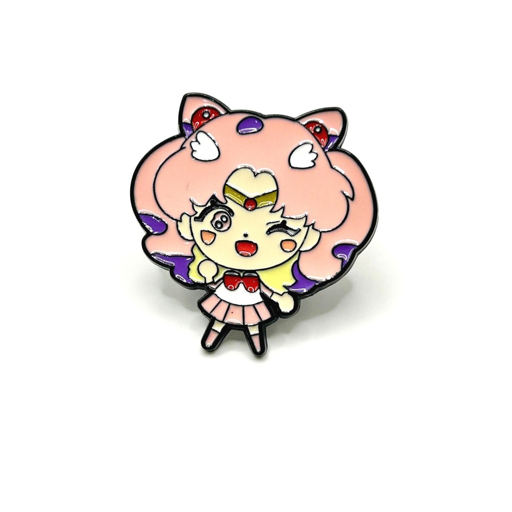 Chibiusa Sailor Moon Enamel Pin Unisex OS Pink Chibi Kawaii Anime Manga Badge